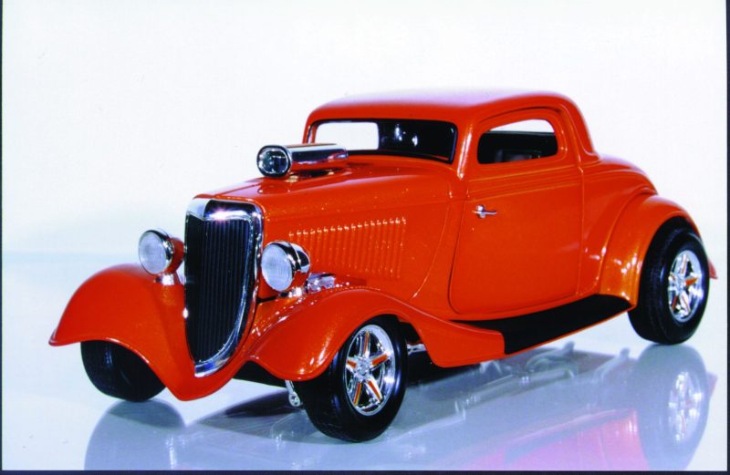 Ertl 34 Ford 3 Window Coupe High Tech orange